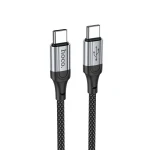 کابل شارژ 60 وات USB-C به USB-C هوکو  مدل X102